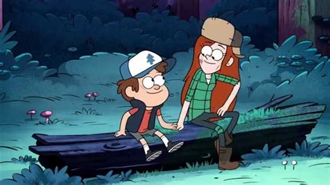 dipper and wendy|dipper and wendy kiss episode.